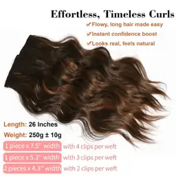 26 Inch Long Wavy Clip… — Photo 2
