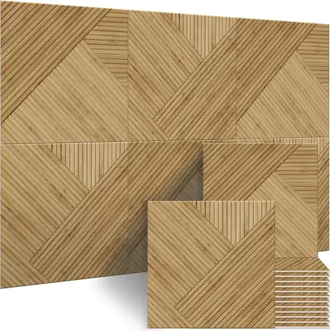 BUBOS 6-Pack Acoustic Panels, Wood… — Photo 1