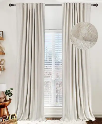 Linen Total Blackout Curtains for… — Photo 1