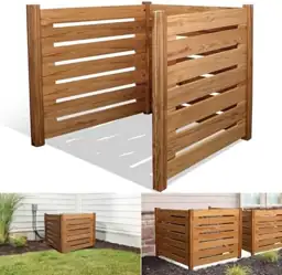 Air Conditioner Fence, Wooden Privacy… — Photo 1