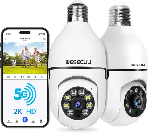 WESECUU Light Bulb Security Camera… — Photo 1