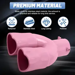 Heart Dual Exhaust Tip 2.5… — Photo 2