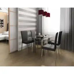 Metallic Silver Mini Stripes Vinyl… — Photo 2