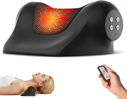 Neck Massager with Heat, Red… — Photo 1