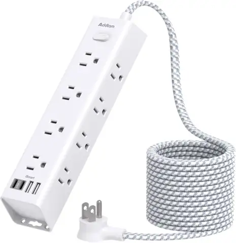 Surge Protector Power Strip -… — Photo 1