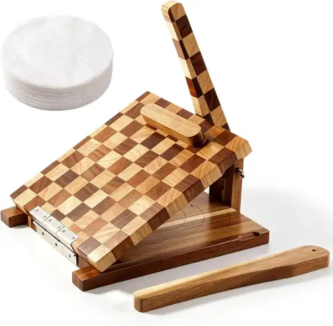 Mifoci 10" Wooden Tortilla Press… — Photo 1