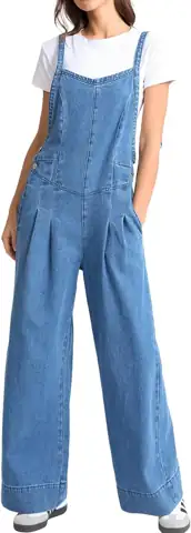 SCOFEEL Women's Denim Overalls, Straight… — Photo 1