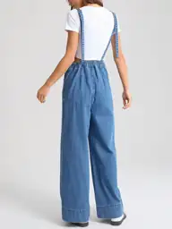 SCOFEEL Women's Denim Overalls, Straight… — Photo 2