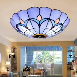 11.81 in. 2-Light Blue Mediterranean… — Photo 2