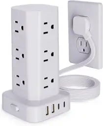 Power Strip Tower Surge Protector,… — Photo 1