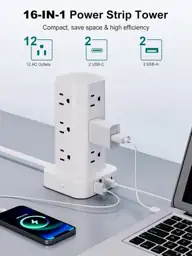 Power Strip Tower Surge Protector,… — Photo 2