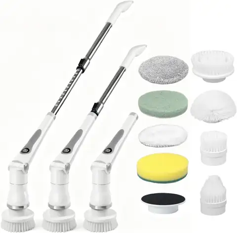 Cordless Shower Scrubber with 8… — Photo 1