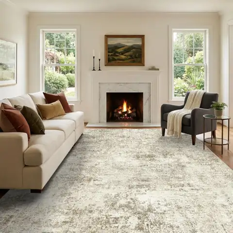 Puino 7x10 Washable Area Rug:… — Photo 1