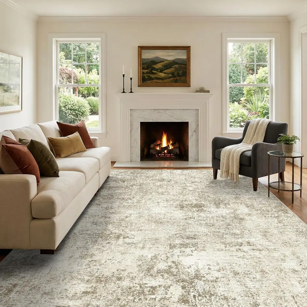 Puino 7x10 Washable Area Rug:… — Photo 1