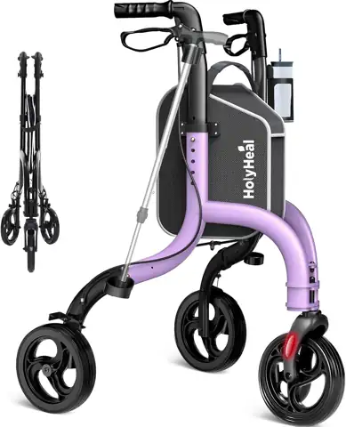 3-Wheel Rollator for Seniors, Lightweight,… — Photo 1