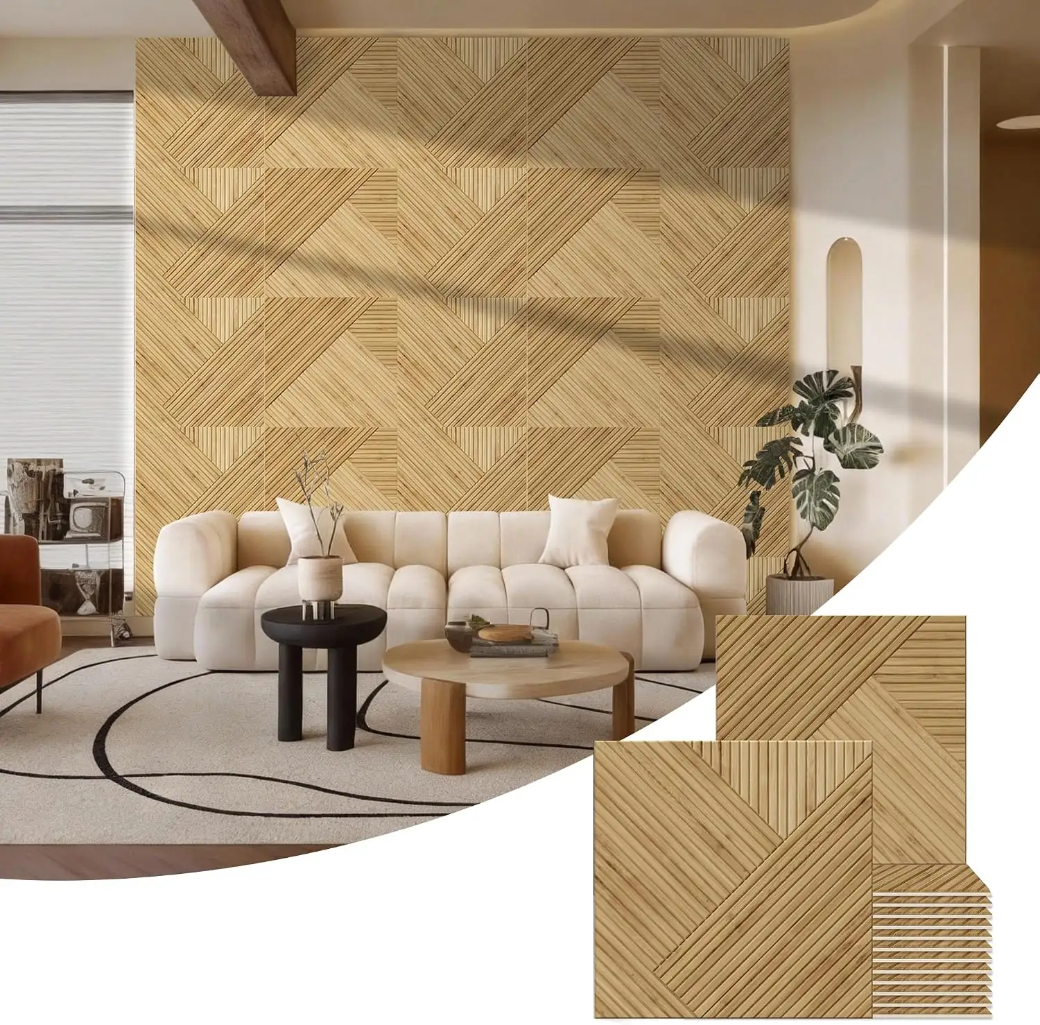 BUBOS 6-Pack Acoustic Panels, Wood… — Photo 1
