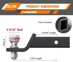 Trailer Hitch Mount 2-5/16-Inch Ball,… — Photo 2