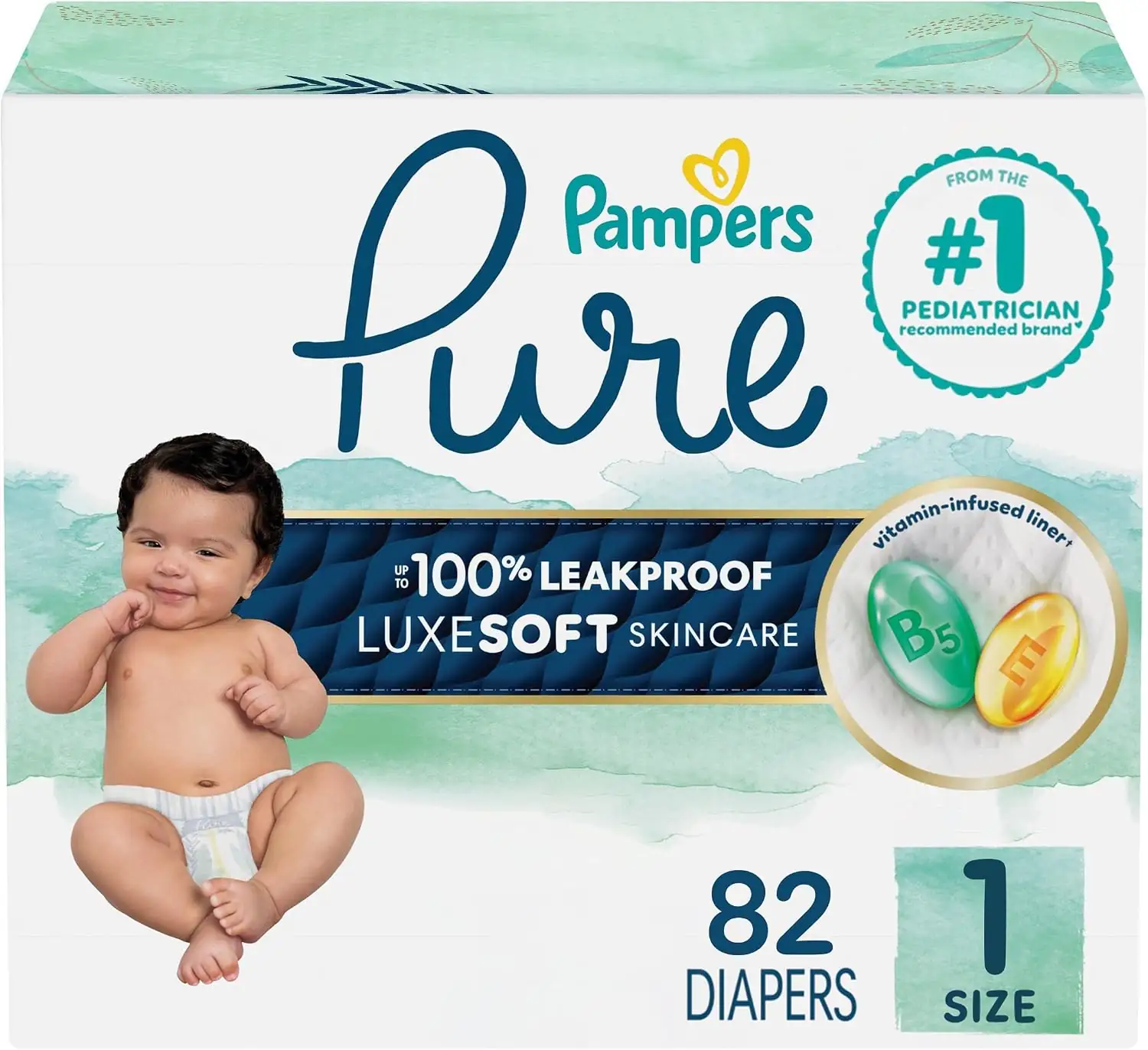 Pampers Pure Baby Diapers, Size… — Photo 1