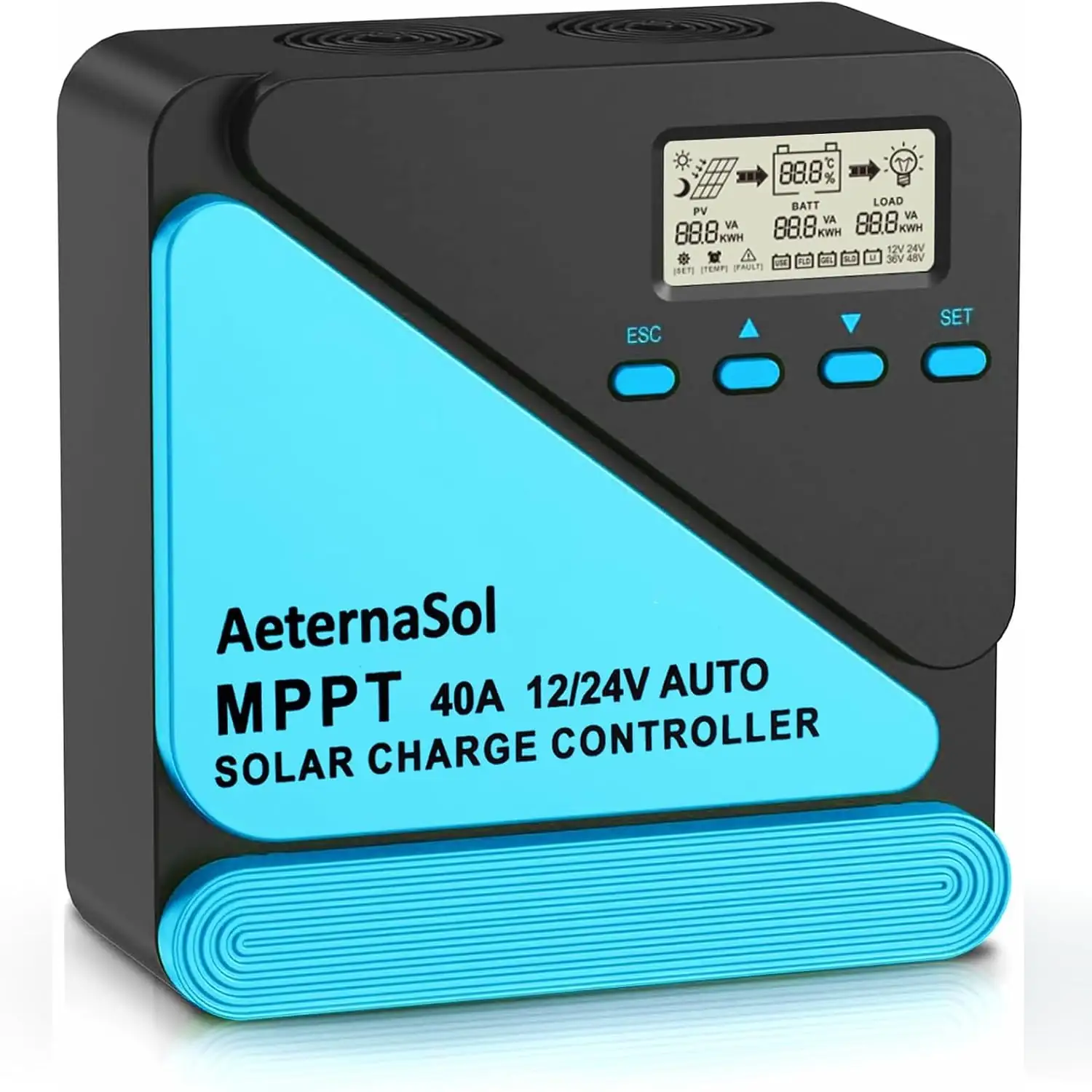 40A Solar Charge Controller, 12V/24V… — Photo 1