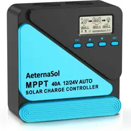 40A Solar Charge Controller, 12V/24V… — Photo 1