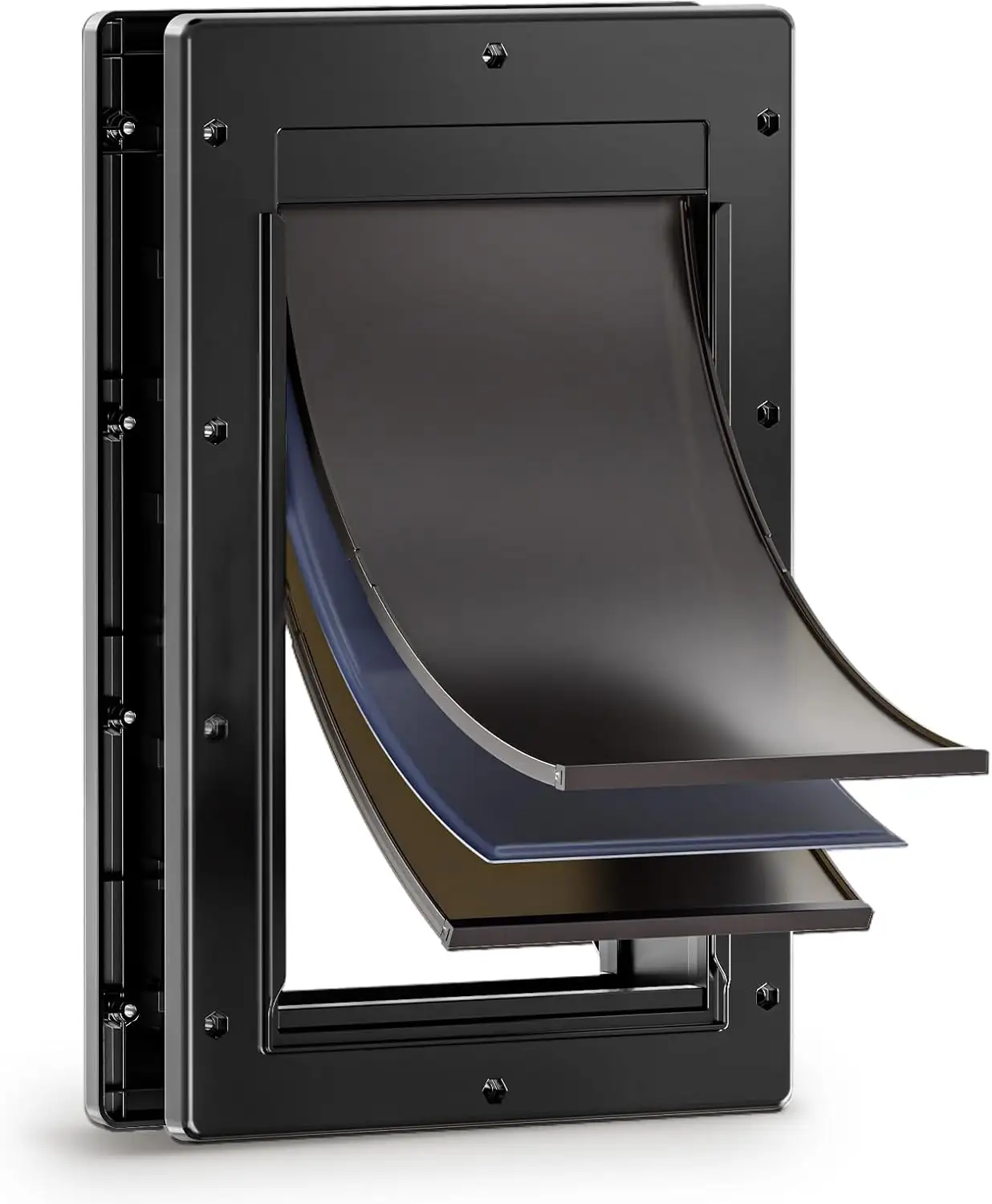 3-Flap Plastic Dog Door, Medium… — Photo 1