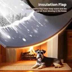 3-Flap Plastic Dog Door, Medium… — Photo 2