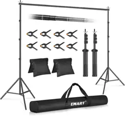 EMART Backdrop Stand 10x10FT Adjustable… — Photo 1