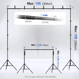EMART Backdrop Stand 10x10FT Adjustable… — Photo 2