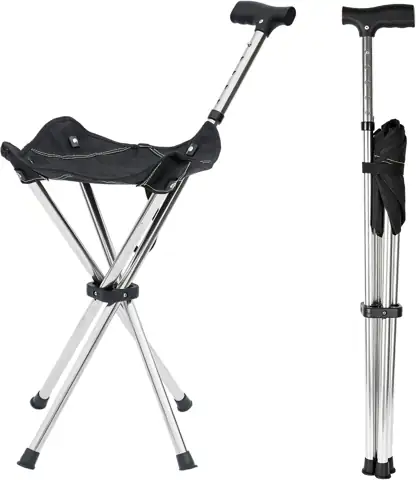 FATTCHIAR Walking Cane with Seat,… — Photo 1
