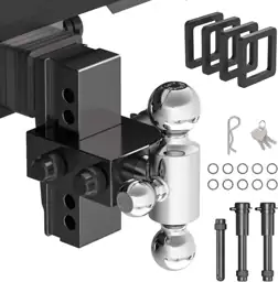 Tri-Ball Adjustable Trailer Hitch, Fits… — Photo 1