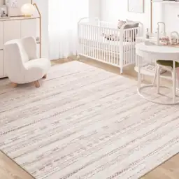 8x10 Pink Area Rug Machine… — Photo 1