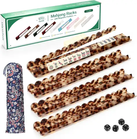 Mahjong Racks with Magnetic Pushers,… — Photo 1