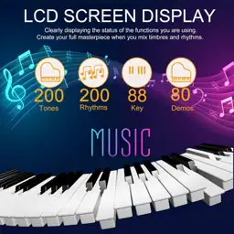 88-Key Digital Piano with Semi-Weighted… — Photo 2