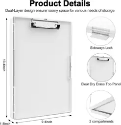 Piasoenc Clipboard with Storage, 8.5… — Photo 2