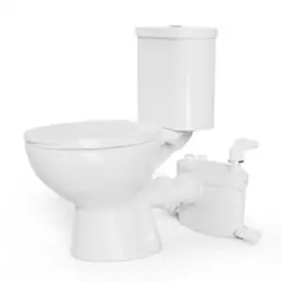 Rear Drain Macerating Toilet, 2-Piece,… — Photo 1