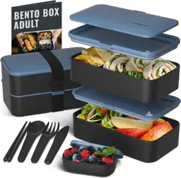 Bentoheaven Bento Box Adult, Stackable… — Photo 1