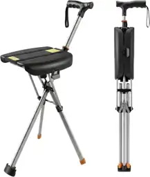 Folding Walking Cane with Seat,… — Photo 1