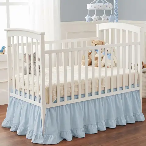 Hahafelt Blue Crib Skirt for… — Photo 1
