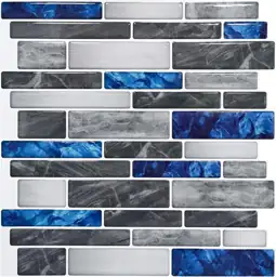 Art3d Marble Tile Peel and Stick Backsplash, 10-Pack, 12 x 12 Inch ...
