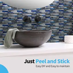 Art3d Marble Tile Peel and Stick Backsplash, 10-Pack, 12 x 12 Inch ...