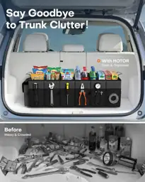 HOTOR Trunk Organizer, Sturdy Foldable… — Photo 2