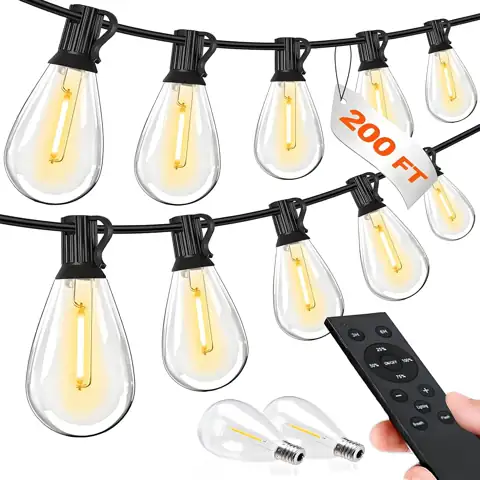 Tenmiro 200ft LED Outdoor String… — Photo 1