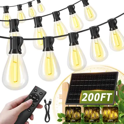 200ft Solar String Lights Outdoor… — Photo 1