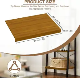 5-Pcs Bamboo Wire Shelf Covers,… — Photo 2