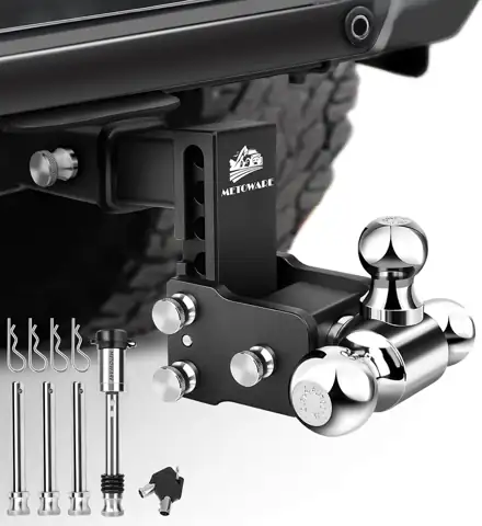 METOWARE Adjustable Trailer Hitch Fits… — Photo 1