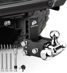 METOWARE Adjustable Trailer Hitch Fits… — Photo 1