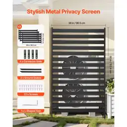 Metal Privacy Screen, 38 x… — Photo 2