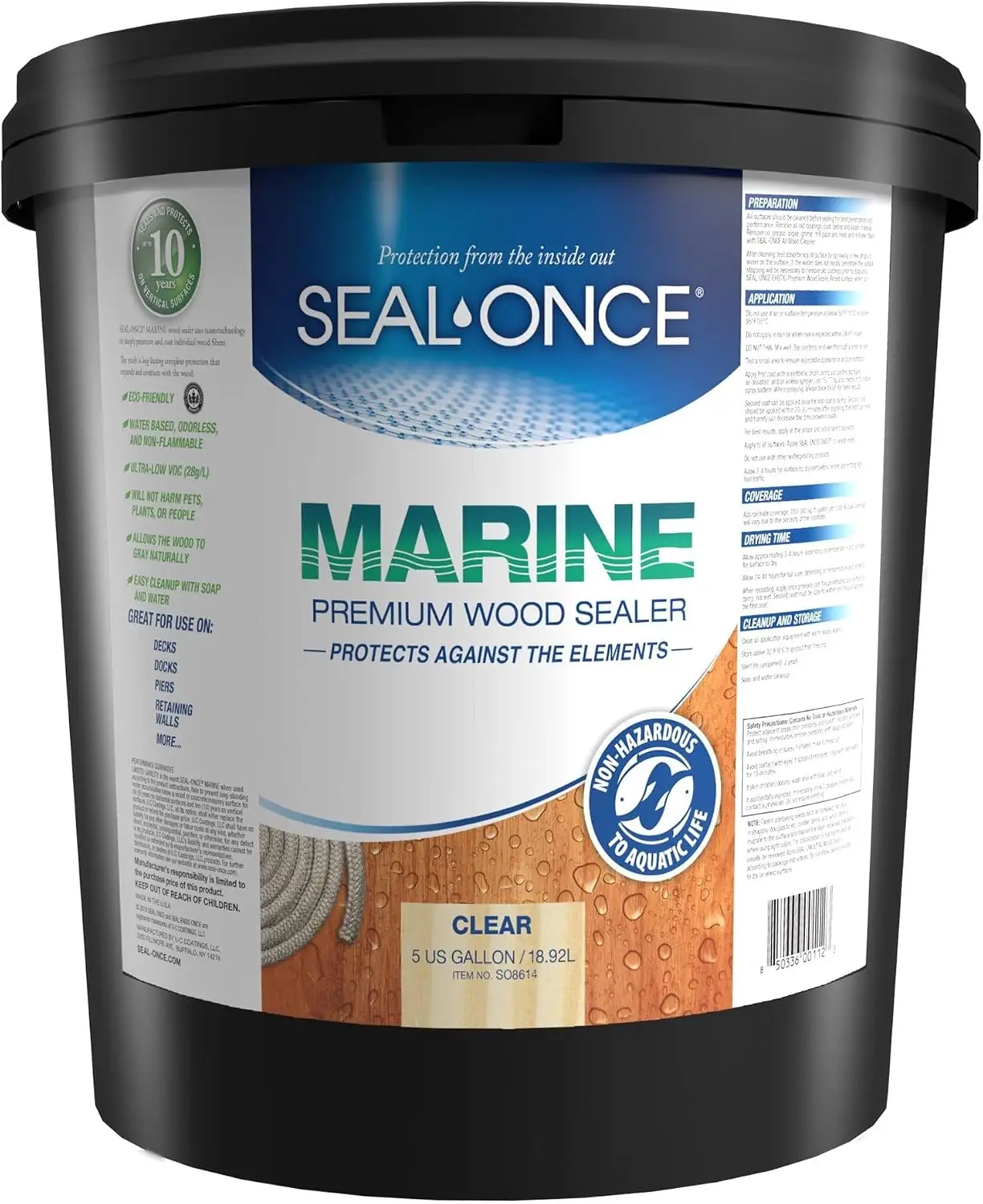 Seal-Once Marine Waterproof Wood Sealer… — Photo 1