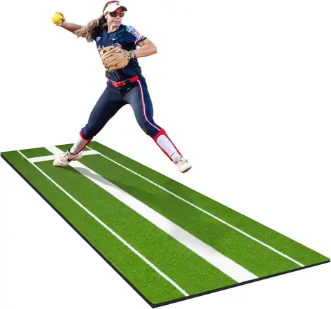 2024 Softball Pitching Mat with… — Photo 1
