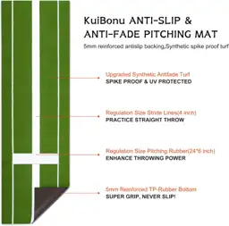 2024 Softball Pitching Mat with… — Photo 2